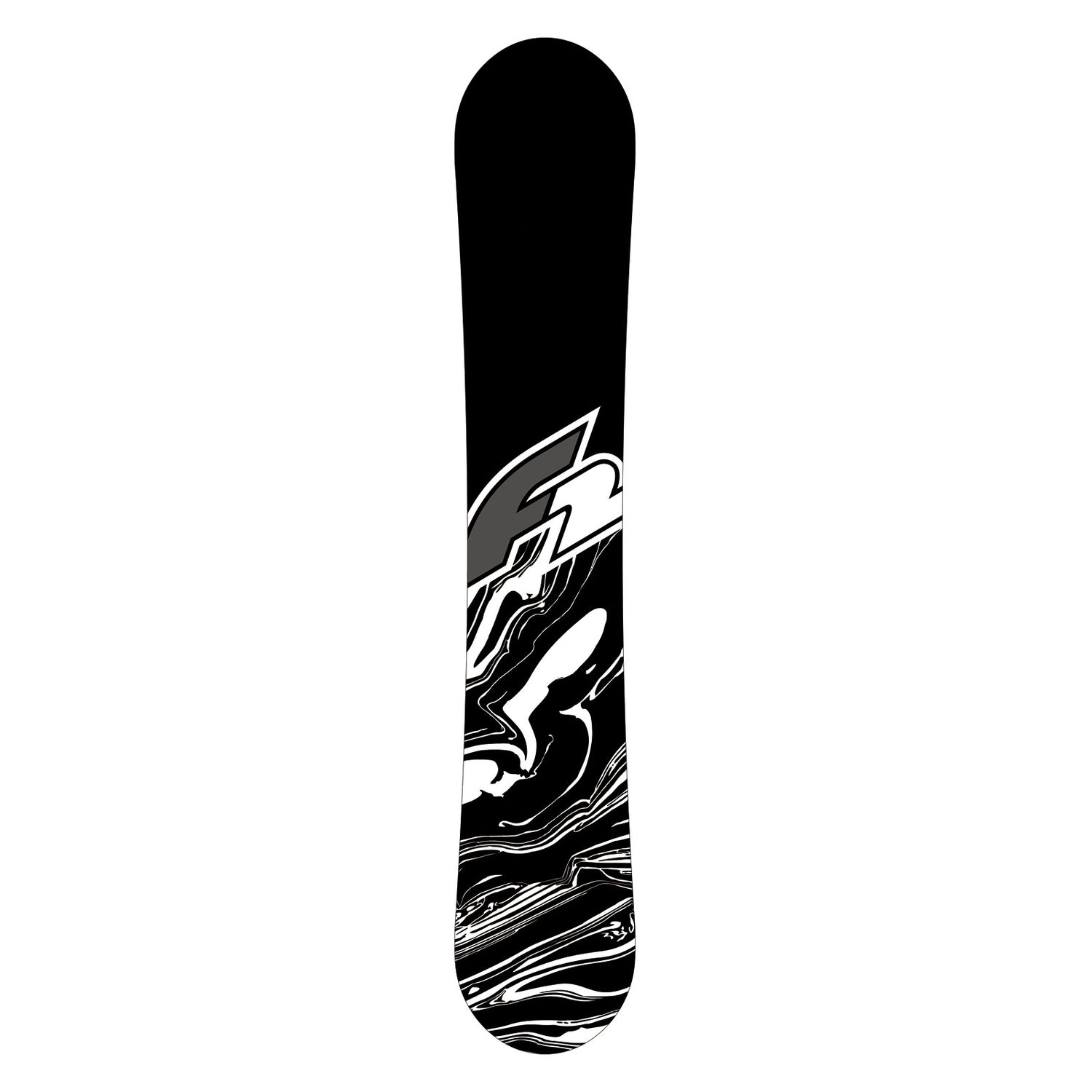 F2 Herren Snowboard Black Deck Freestyle Größe wählbar Schwarz 2024/25