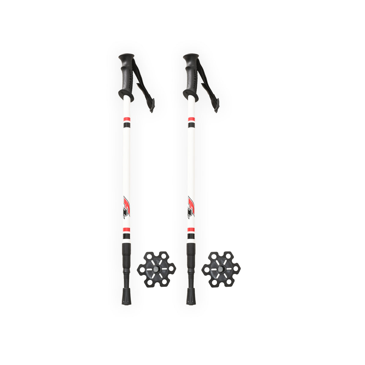 F2 Langlauf Ski Stöcke Vario Pole Tour Kids Verstellbar 60-100cm Weiss