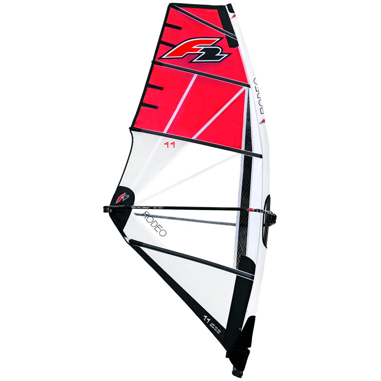 F2 Sale Windsurf Segel Rodeo 4qm Rot Modell 2022 NEU Sail Only