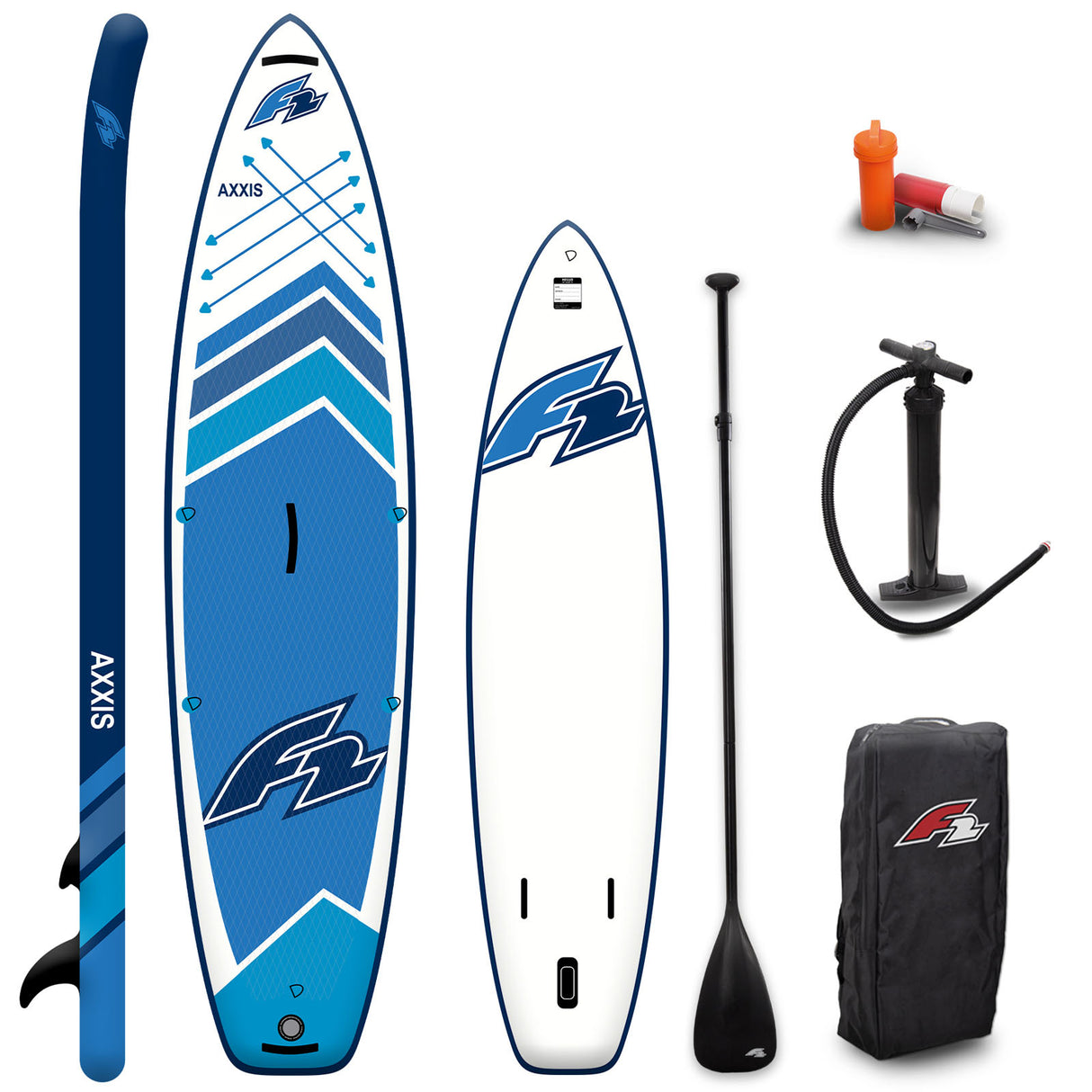 F2 AXXIS SUP Stand Up Paddling Board Set – Modelle, Größen & Farben wählbar