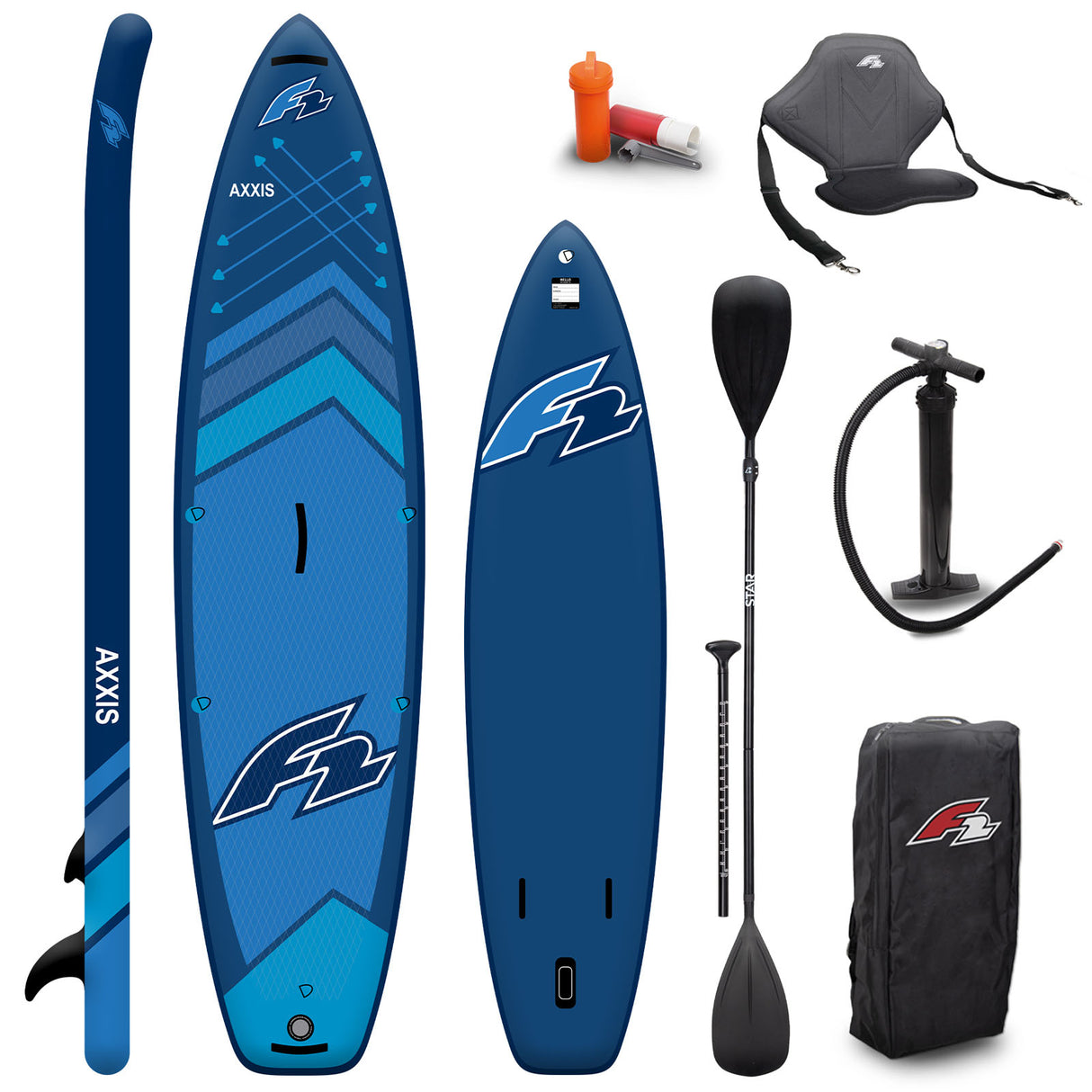 F2 AXXIS SUP Stand Up Paddling Board Set – Modelle, Größen & Farben wählbar