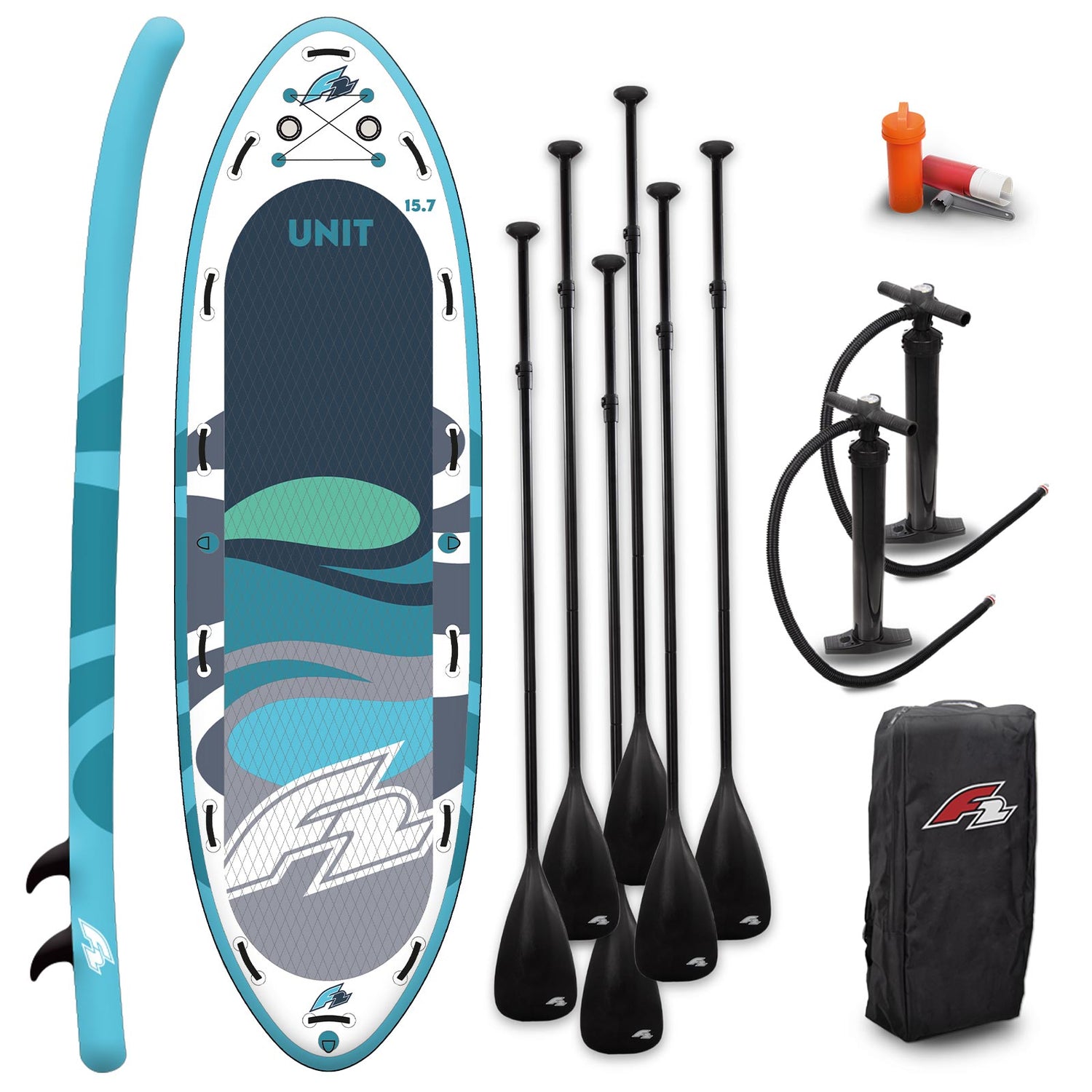 F2 SUP Stand Up Paddle Board Big SUP Unit/Family Fun - Modell wählbar