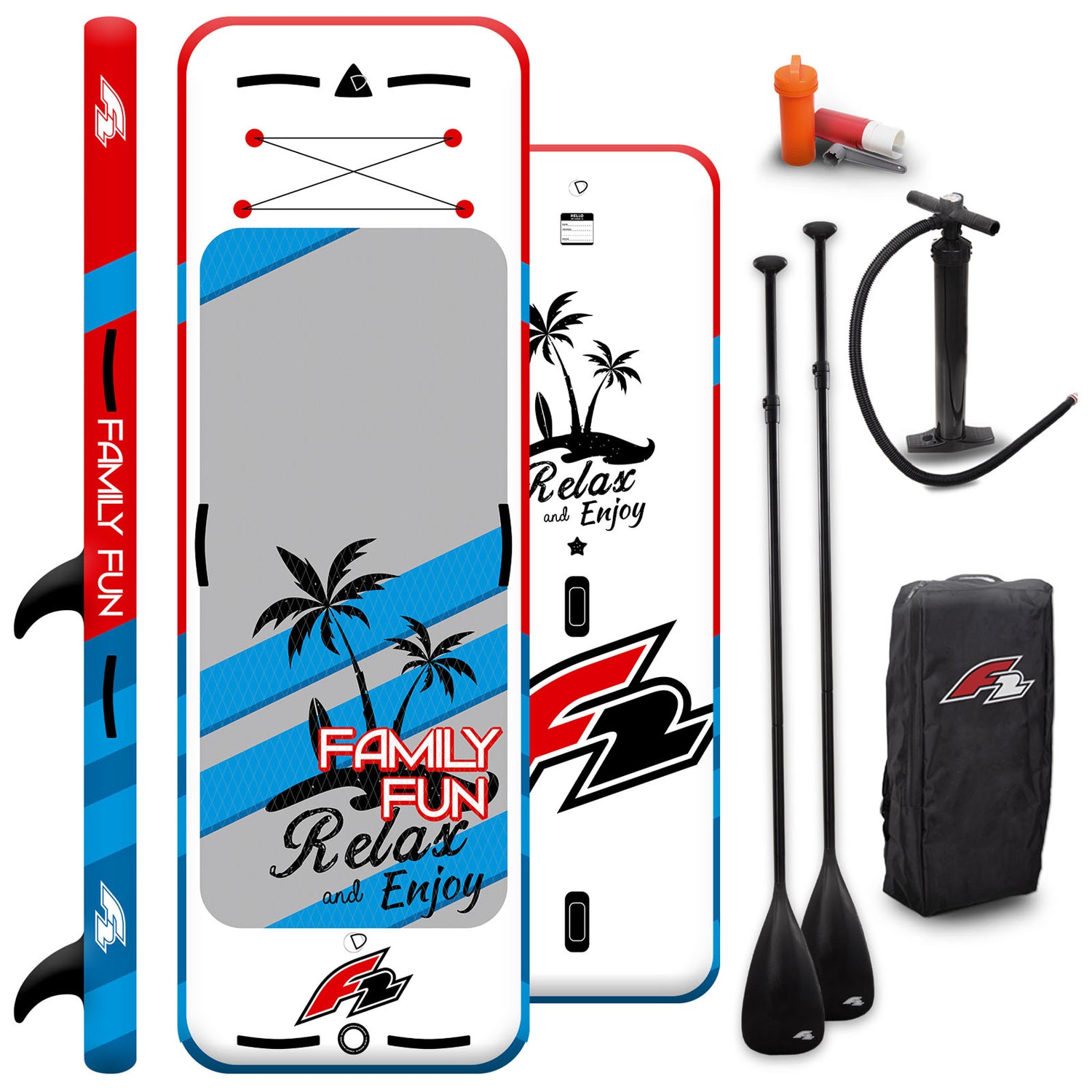 F2 SUP Stand Up Paddle Board Big SUP Unit/Family Fun - Modell wählbar