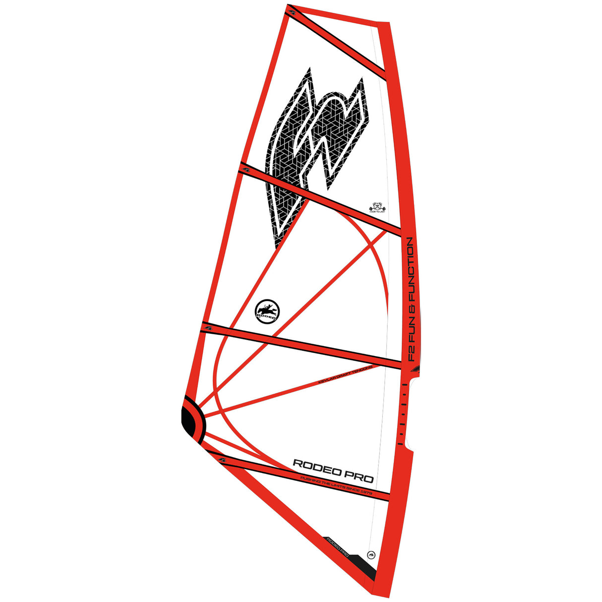 F2 Windsurf Segel Rodeo Pro 3,6-5,6qm Größe wählbar Rot 2024/25