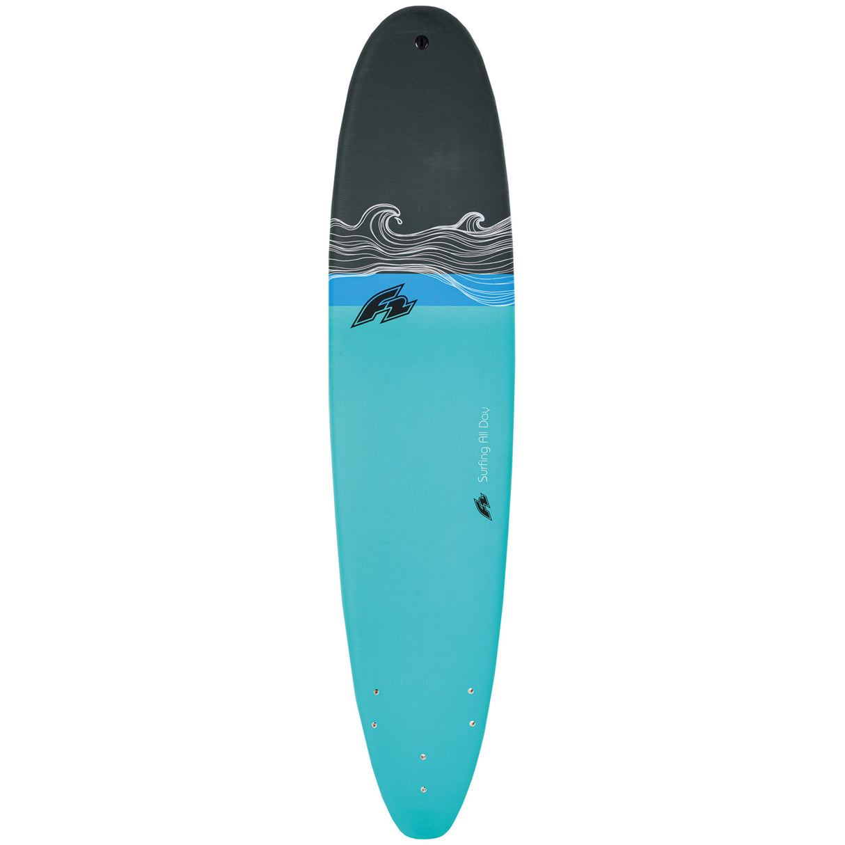 F2 Wellenreiter Softboard Epoxy 6'6"/8'0" wählbar Türkis 2024/25