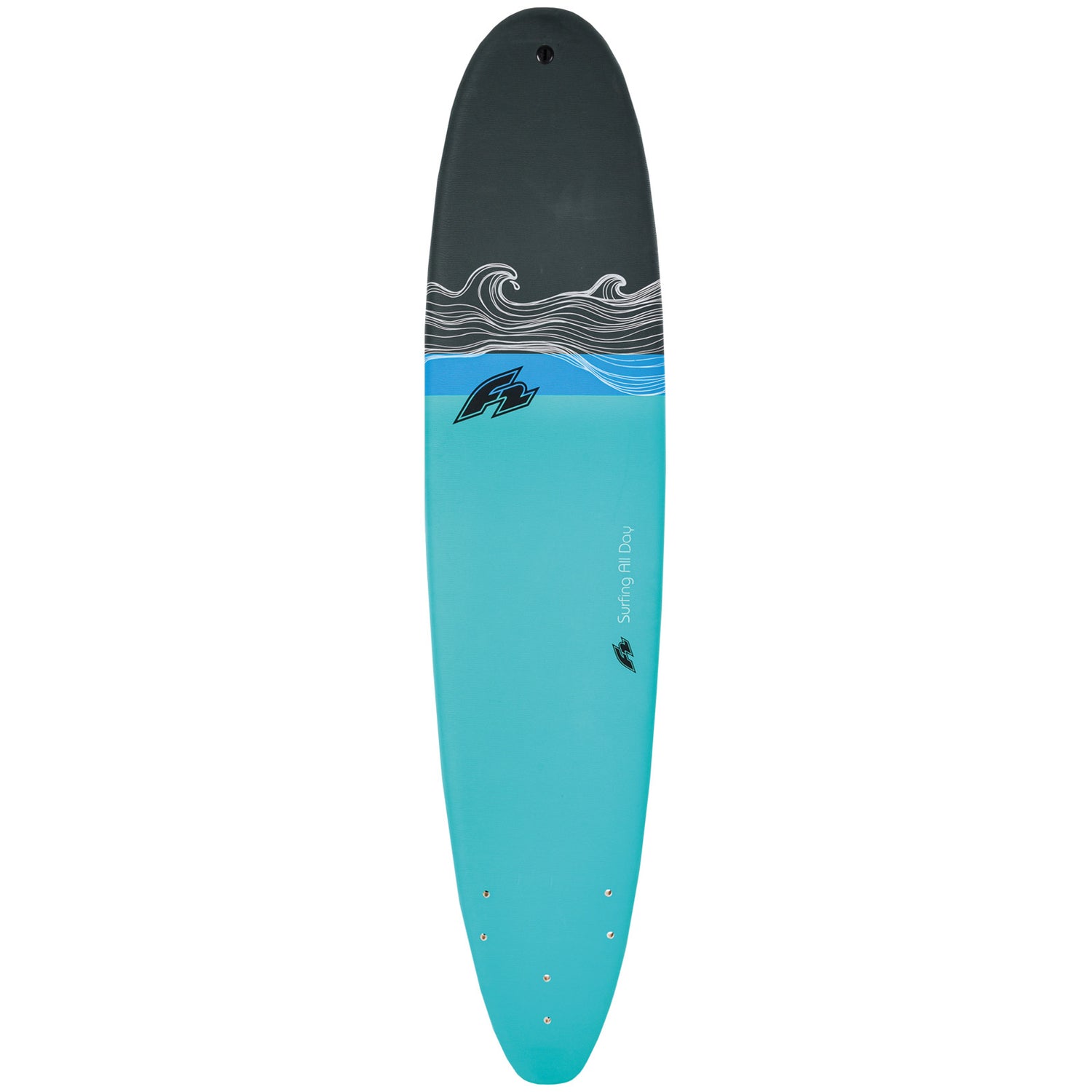 F2 Wellenreiter Softboard Epoxy 6'6"/8'0" wählbar Türkis 2024/25