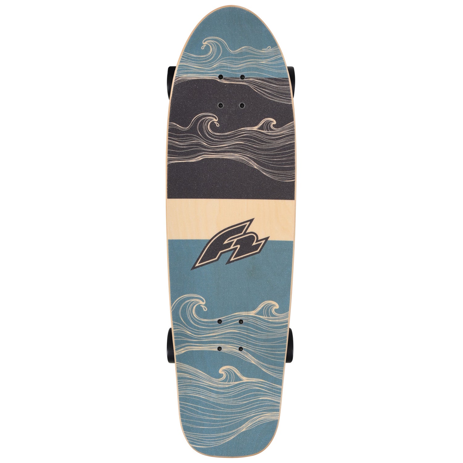 F2 Komplett Board Carving Board Skateboard Skate 9,0"/9,25" wählbar Blau 2024/25