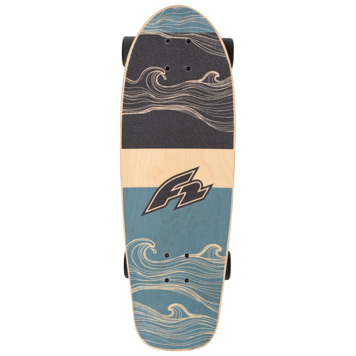 F2 Komplett Board Carving Board Skateboard Skate 9,0"/9,25" wählbar Blau 2024/25