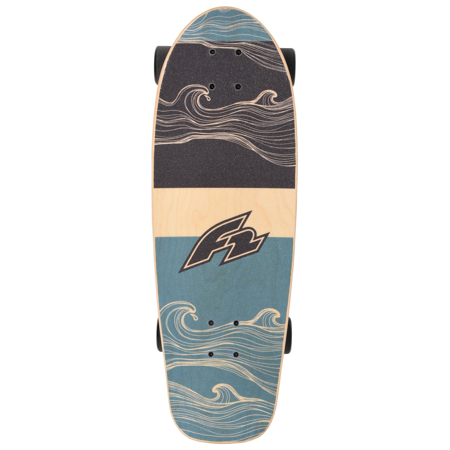 F2 Komplett Board Carving Board Skateboard Skate 9,0"/9,25" wählbar Blau 2024/25