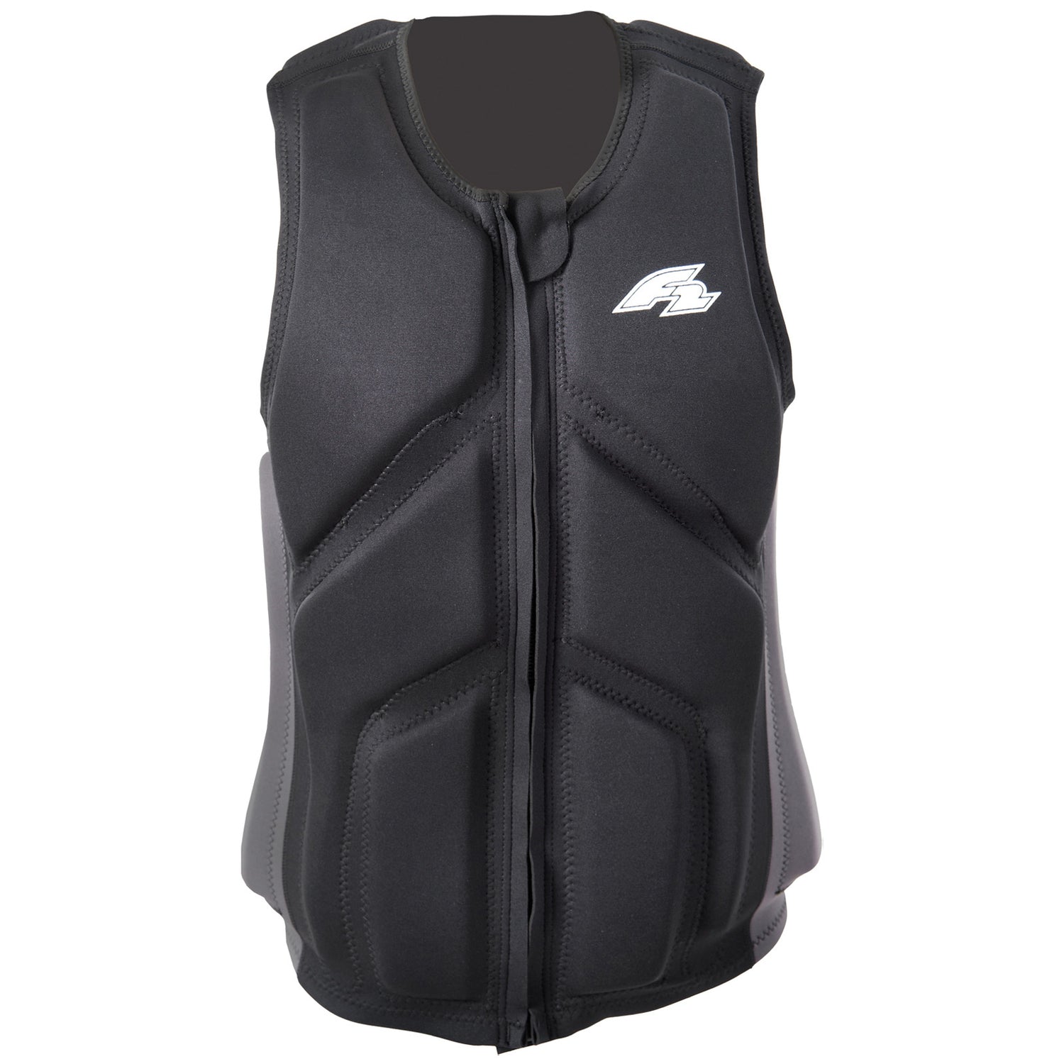 F2 Herren Prallschutz Weste Wake & Sup S-XXL Größe wählbar Schwarz