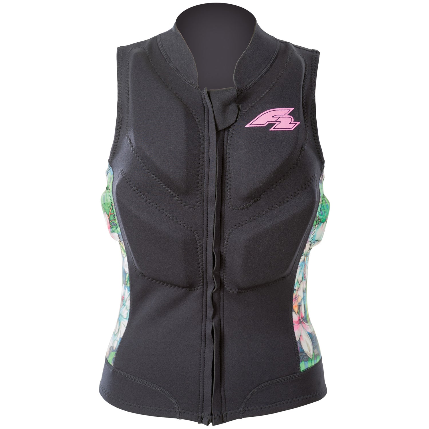 F2 Damen Prallschutz Weste Kite & Surf Weste S-XXL Größe wählbar Schwarz 2024/25