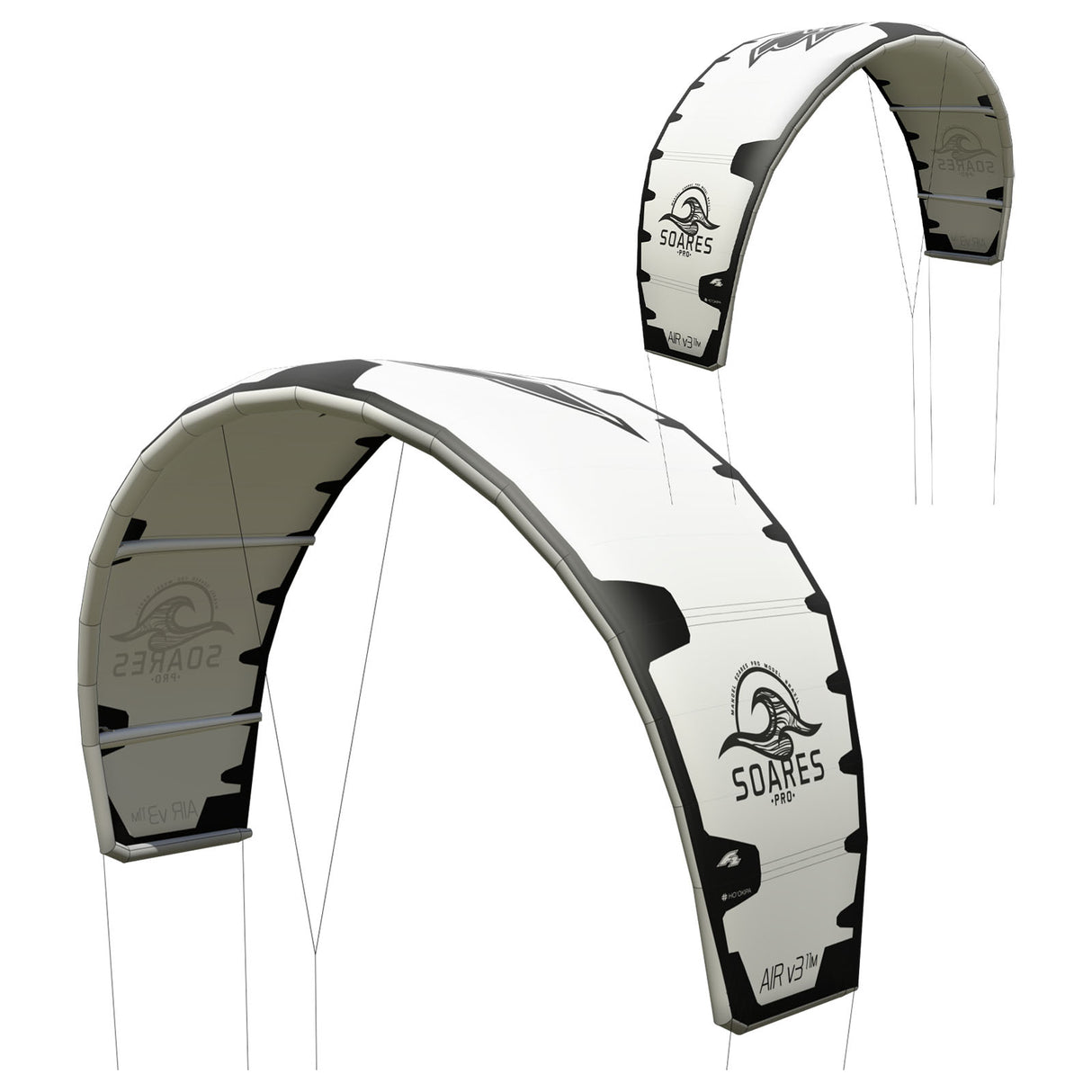 F2 Kite Soares Pro 8-13qm Größe wählbar Weiss 2024/25