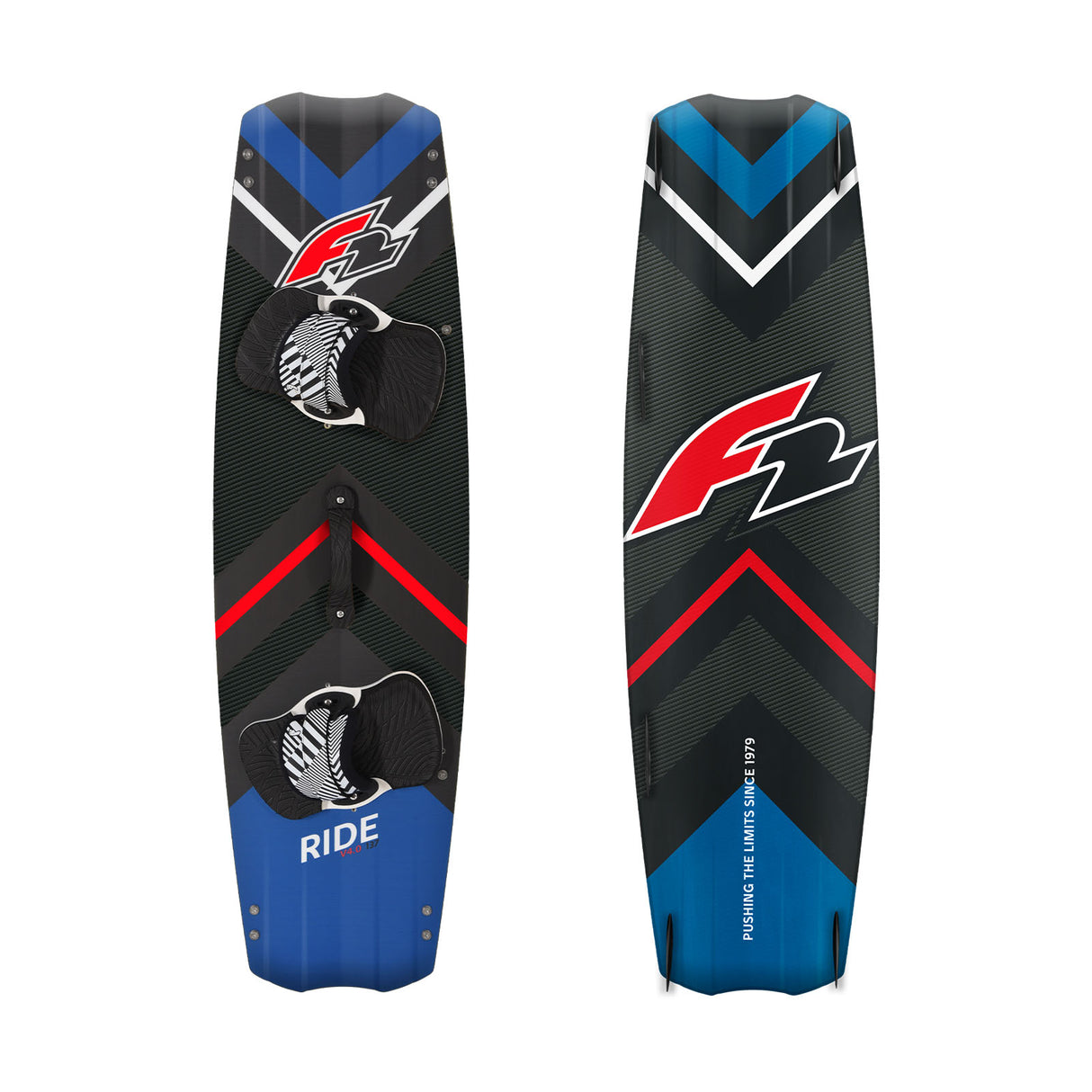F2 Kiteboard Ride Carbon 133-141cm Größe wählbar Schwarz 2024/25