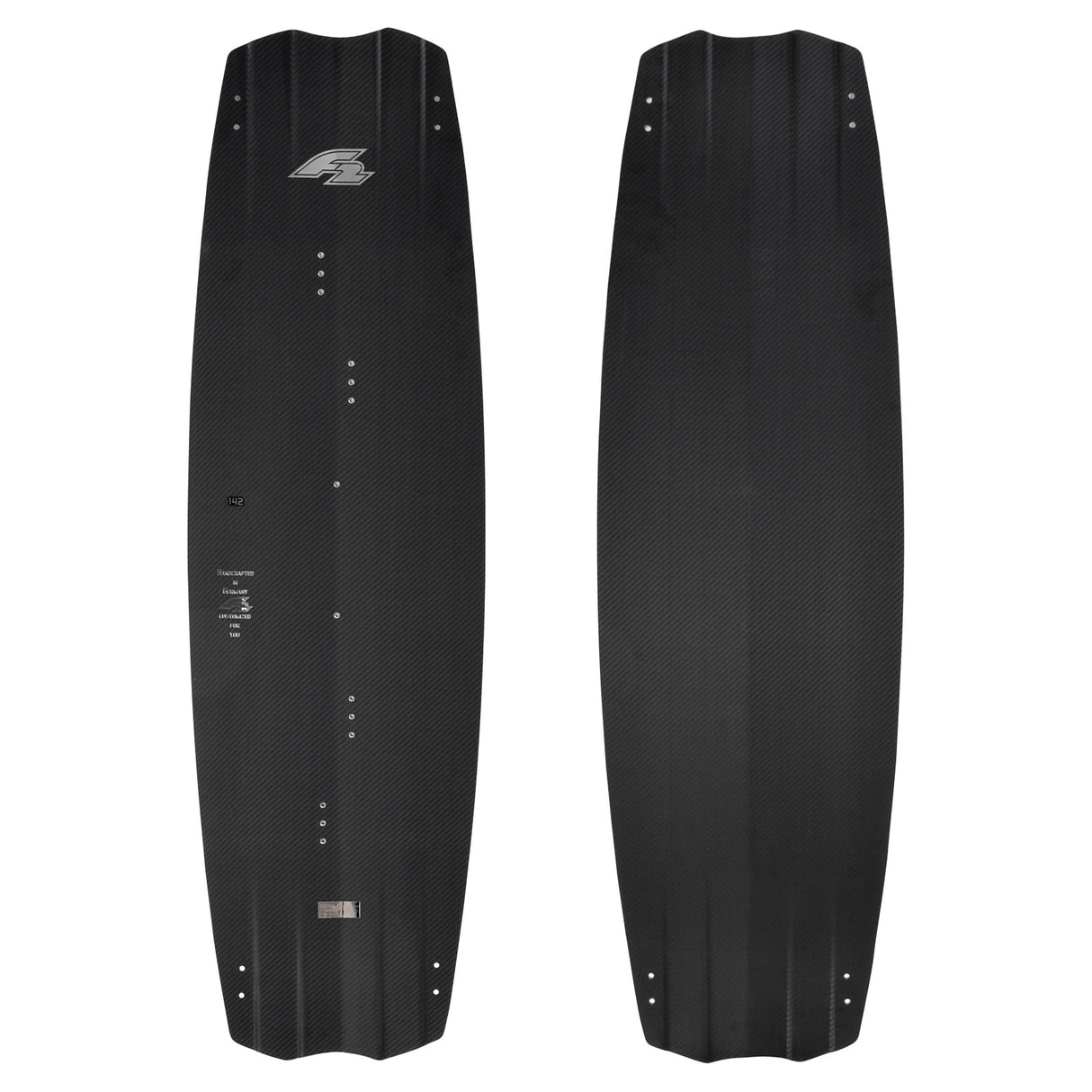 F2 Kiteboard Ride Carbon 133-141cm Größe wählbar Schwarz 2024/25