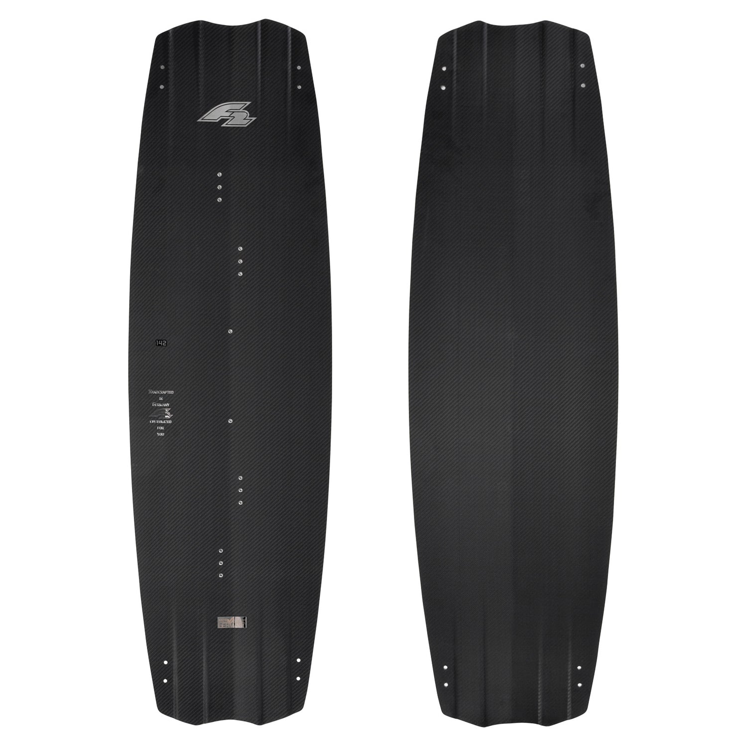 F2 Kiteboard Ride Carbon 133-141cm Größe wählbar Schwarz 2024/25