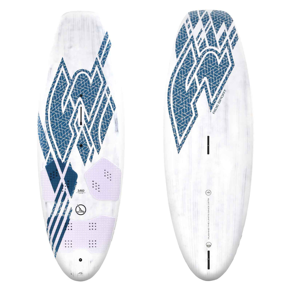 F2 Windsurfboard Ride Sport 160-180L Größe wählbar Weiss/Blau 2024/25