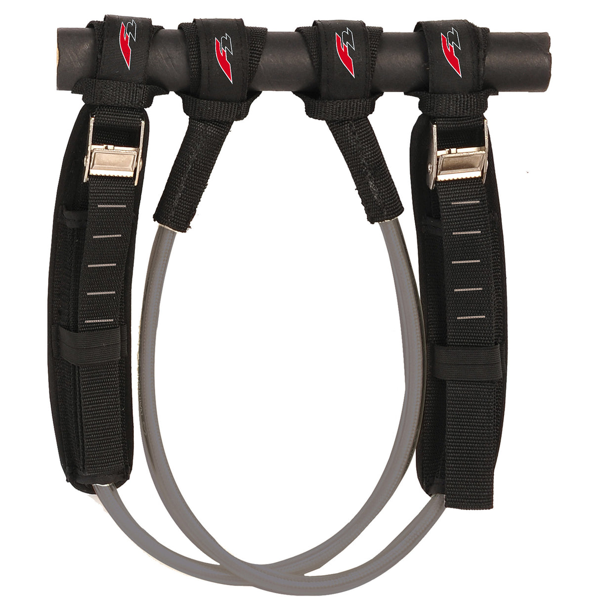 F2 Windsurf Trapeztampen Verstellbar Größe wählbar Schwarz 2024/2025