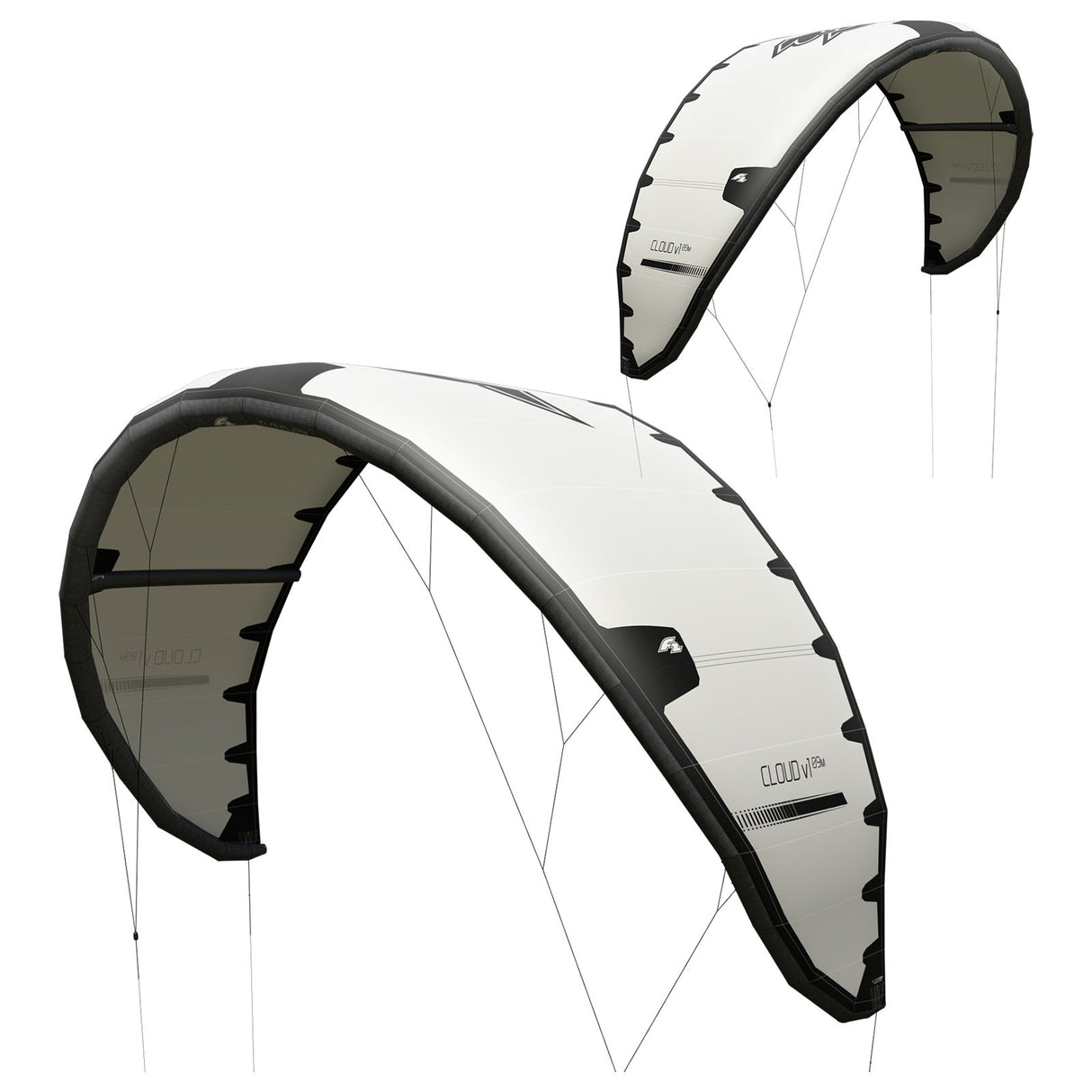 F2 Kite Cloud 5-12qm Größe wählbar Weiss 2024/25