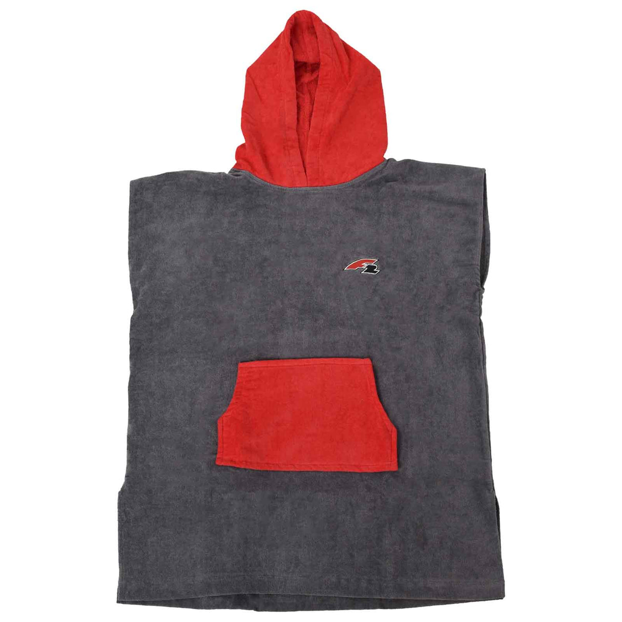 F2 Poncho Surf- Bade- Frottee Poncho Dryrobe Handtuch Modell wählbar Schwarz