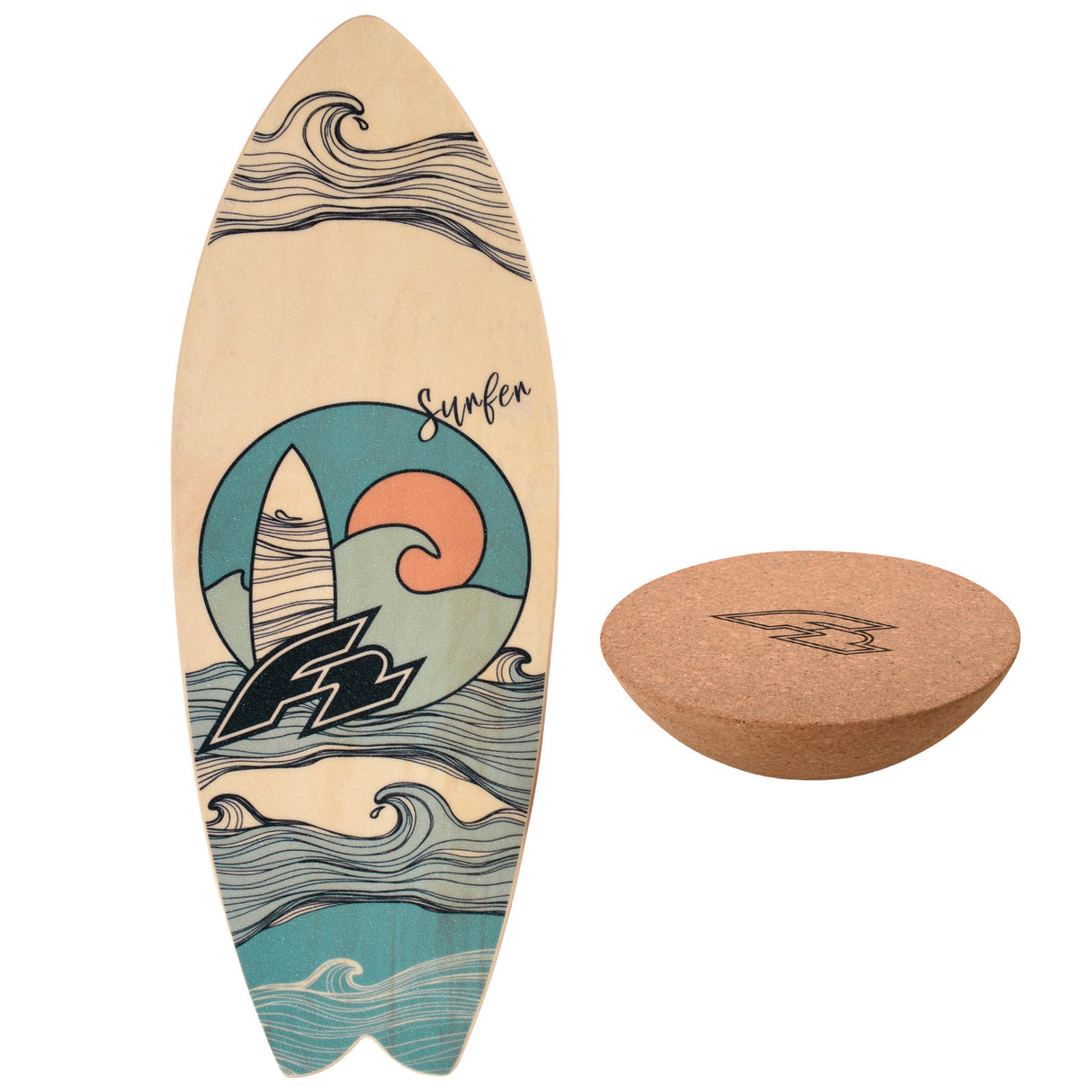 F2 Balance Board Set mit Halbkugel Komplettset Modell wählbar