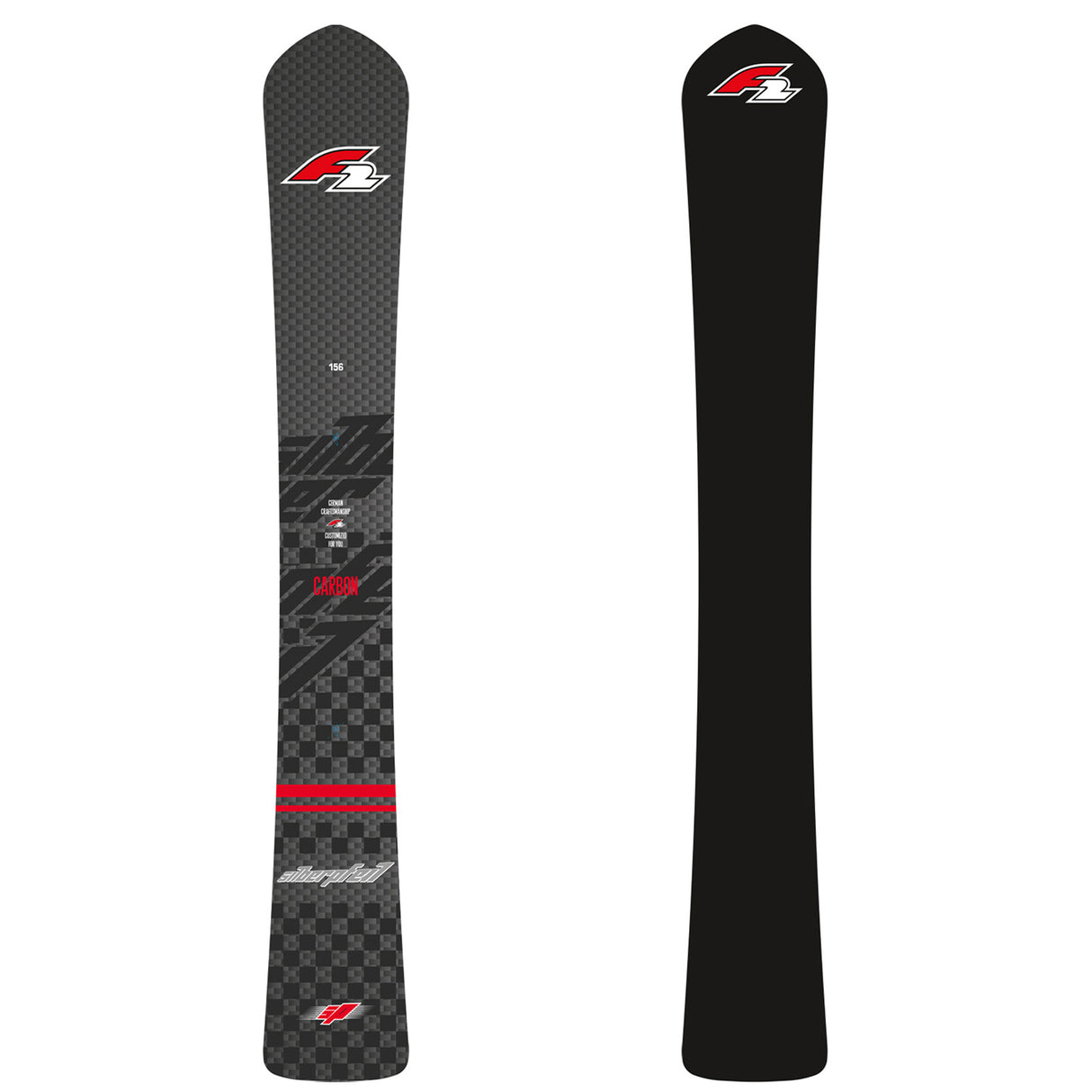 F2 Snowboard Silberpfeil Carbon Race Größe wählbar Schwarz 2023/24