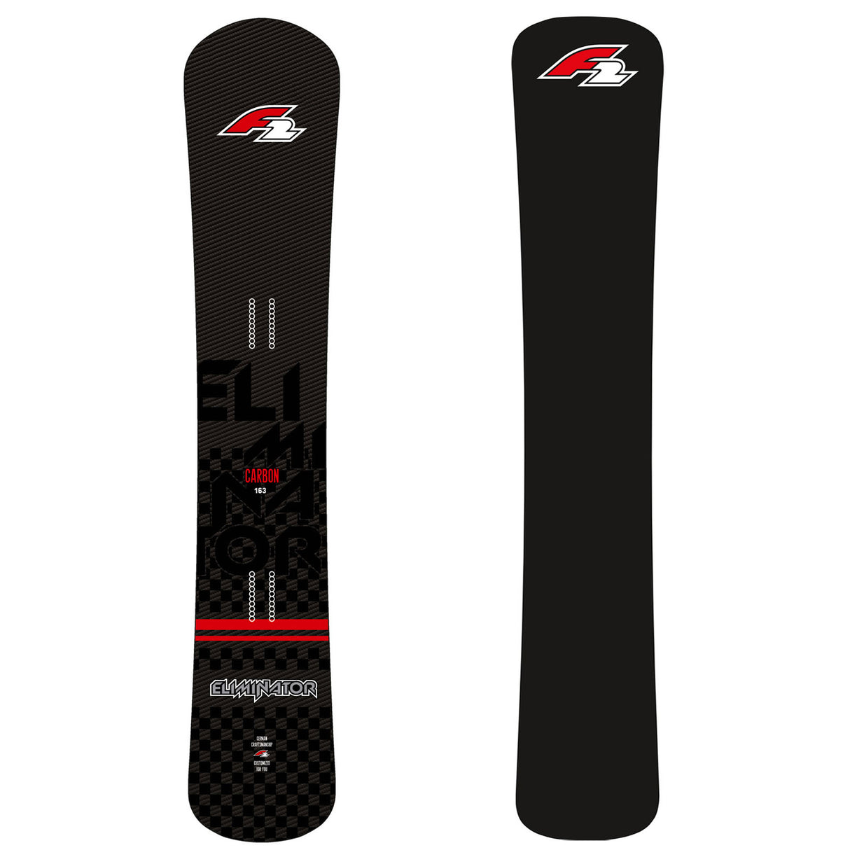 F2 Snowboard Eliminator Carbon Race Größe wählbar Schwarz 2023/24