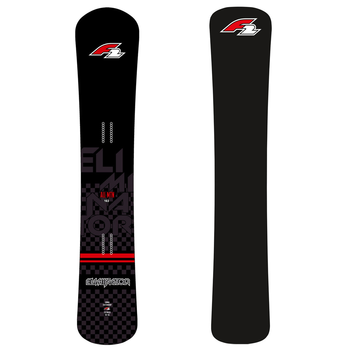 F2 Snowboard Eliminator Race Größe wählbar Schwarz 2023/24