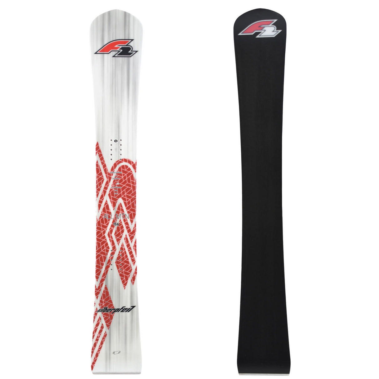 F2 Snowboard Silberpfeil Race Größe wählbar Silber/Rot 2024/25