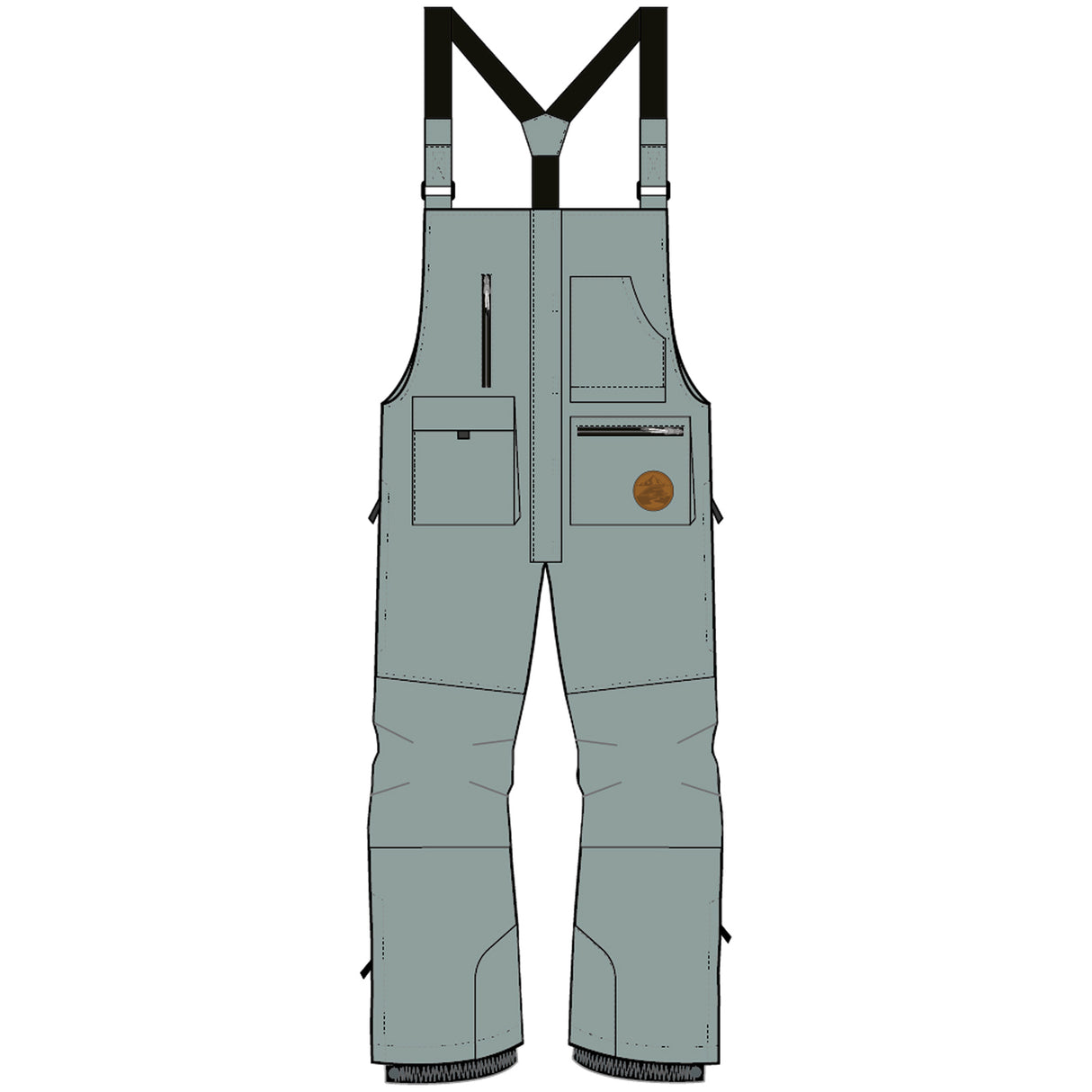 F2 Snowboard/Ski Träger Hose Latzhose Slope XS-XXL Größe wählbar Mint 2025