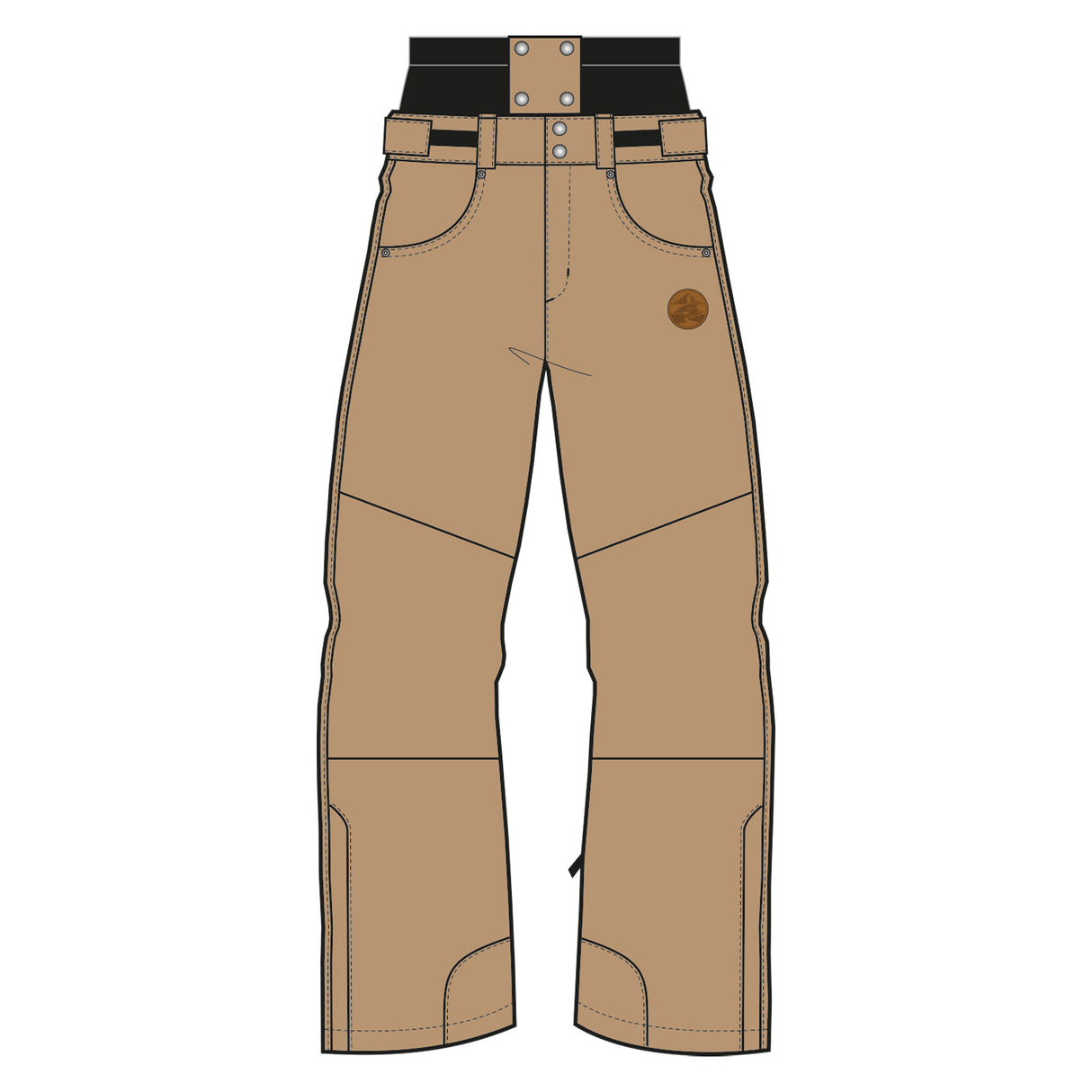 F2 Snowboard/Ski Hose Cloud 80g Fütterung XS-XXL Größe wählbar Beige 2025