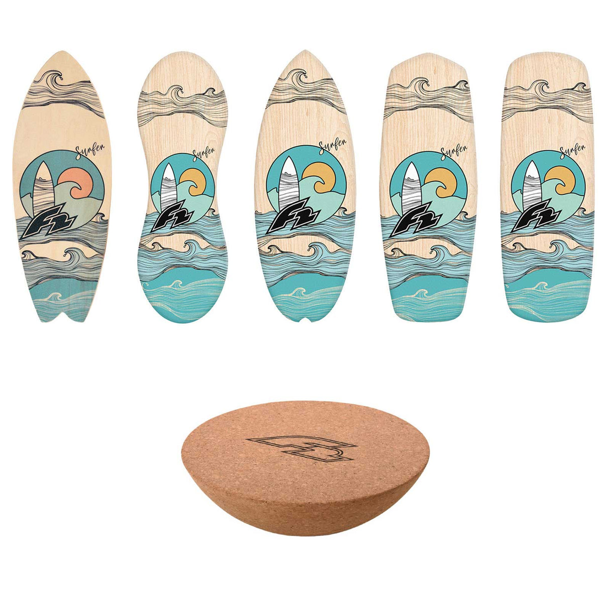 F2 Balance Board Set mit Halbkugel Komplettset Modell wählbar