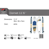F2 SUP Stand Up Paddle Board Comet Weiss - Komplettset Größen und Zubehör wählbar