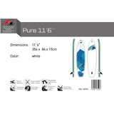 F2 SUP Stand Up Paddle Board Pure Weiss - Komplettset Größen und Zubehör wählbar