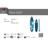 F2 SUP Stand Up Paddle Board Pure Oceangreen - Board only 372cm 12,2