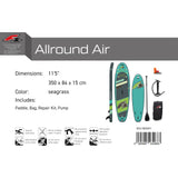 F2 SUP Stand Up Paddle Board Allround Air Größe wählbar Grün 2024/25