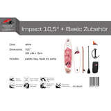 F2 Damen SUP Stand Up Paddle Board Impact Weiss - Größe wählbar