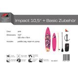 F2 Damen SUP Stand Up Paddle Board Impact Pink - Größe wählbar