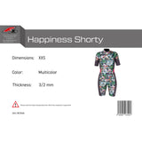 F2 Damen Neopren Anzug Happiness Shorty 3/2 mm Größe wählbar Multicolor 2024/25