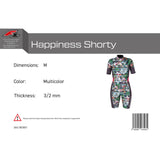 F2 Damen Neopren Anzug Happiness Shorty 3/2 mm Größe wählbar Multicolor 2024/25
