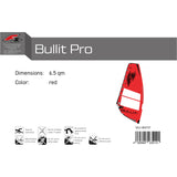 F2 Windsurf Segel Bullit Pro 6-8qm Größe wählbar Rot 2024/25