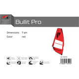 F2 Windsurf Segel Bullit Pro 6-8qm Größe wählbar Rot 2024/25