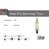 F2 Hard SUP Ride Pro Bamboo Tour 12'6"/14'0" wählbar Türkis 2024/25