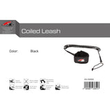 F2   Stand Up Paddling Leash Fuß Coiled Leash   Schwarz 2024/25