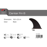 F2   Finne Center Fin 8" Slot Box inkl Klip System 18,3 x 3,5 cm Schwarz