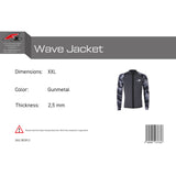 F2 Herren Neopren Oberteil Wave Jacket 2,5mm XS-XXL Größe wählbar Anthrazit