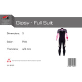 F2 Damen Neopren Anzug Gipsy - Full Suit 4/3 mm Farbe/Größe wählbar 2024/25