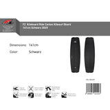 F2 Kiteboard Ride Carbon 133-141cm Größe wählbar Schwarz 2024/25