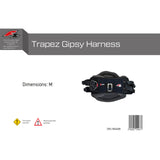 F2  Trapez Gipsy Harness Gr. XS-L wählbar Schwarz 2024/2025