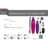 F2 Stand Up Paddle Board AXXIS Damen Ltd. Edition SUP Set Größe wählbar