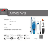 F2  Stand Up Paddle Board AXXIS WS Windsurf SUP Größe wählbar Blau